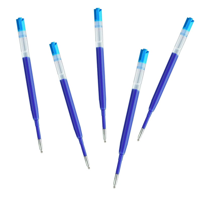 DunBong G2 Gel Ink Pen Refills, for Retractable Gel Pens, 0.5mm Fine Point, Pack of 5 (Blue) - Image 4